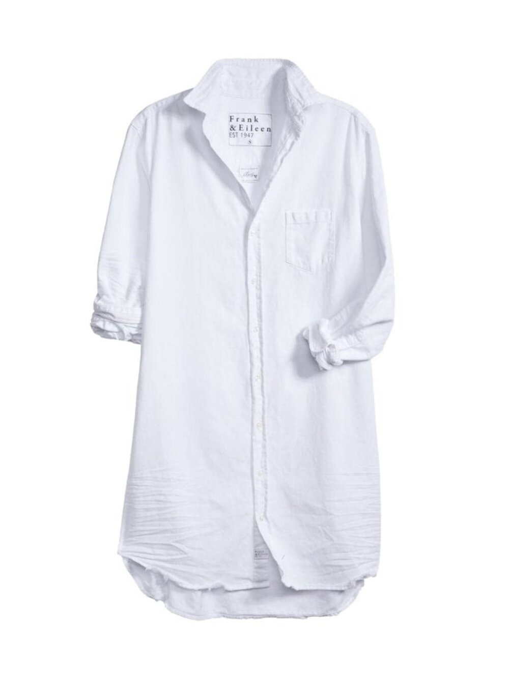 Frank & Eileen Mary Dress White Denim S EUC - Picture 2 of 8